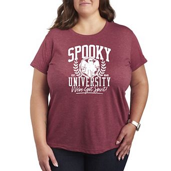 Plus Size Spooky University Graphic Tee