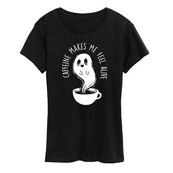 Women's Caffeine Makes Me Feel Alive Graphic Tee