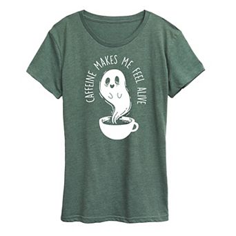 Women's Caffeine Makes Me Feel Alive Graphic Tee
