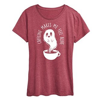 Women's Caffeine Makes Me Feel Alive Graphic Tee