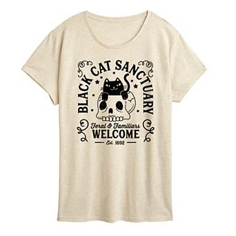 Women's Black Cat Sanctuary Graphic Tee