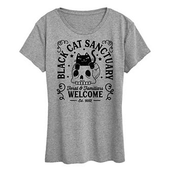 Women's Black Cat Sanctuary Graphic Tee