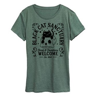 Women's Black Cat Sanctuary Graphic Tee
