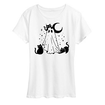 Women's Ghost and Cats Graphic Tee