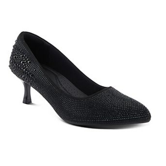 Patrizia Tyanna Women's Dazzle Embellished Kitten Heel Pumps