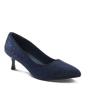 Patrizia Tyanna Women's Dazzle Embellished Kitten Heel Pumps