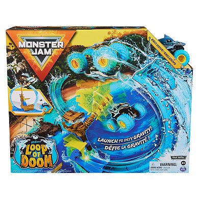 Monster Jam 1:64 Scale Die-Cast Megalodon Loop of Doom Stunt Playset