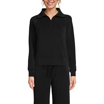 Women's Lands' End Long Sleeve Softest Touch Half-Zip Top