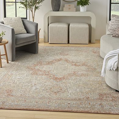 Nourison Essentials Persian Medallion Indoor / Outdoor Area Rug