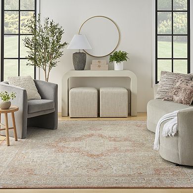 Nourison Essentials Persian Medallion Indoor / Outdoor Area Rug