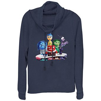 Disney / Pixar's Inside Out 2 New Emotions Plus Size Cowlneck Graphic Lightweight Long Sleeve
