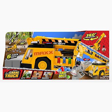 Maxx Action Motorized Lights & Sounds Mega Crane Truck