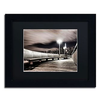 David Ayash 'NYC' Black Matted Framed Wall Art