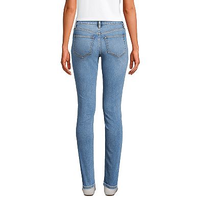 Women's Lands' End Recover Mid Rise Slim Leg Jeans