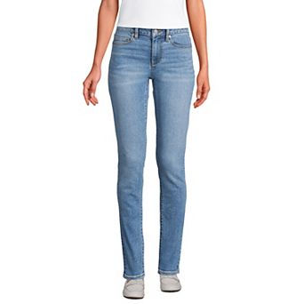 Women's Lands' End Recover Mid Rise Slim Leg Jeans