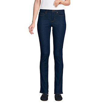 Women's Lands' End Recover Mid Rise Slim Leg Jeans
