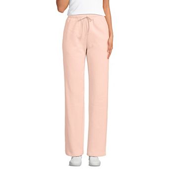 Women's Lands' End Fleece High Waisted Relaxed Pants