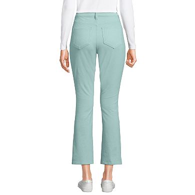 Women's Lands' End Corduroy High Waisted Kick Crop Pants