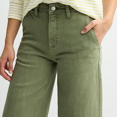 Women's Sonoma Goods For Life® Cropped Wide Leg Pants