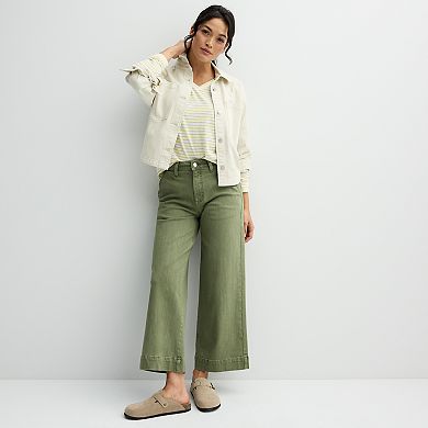Women's Sonoma Goods For Life® Cropped Wide Leg Pants