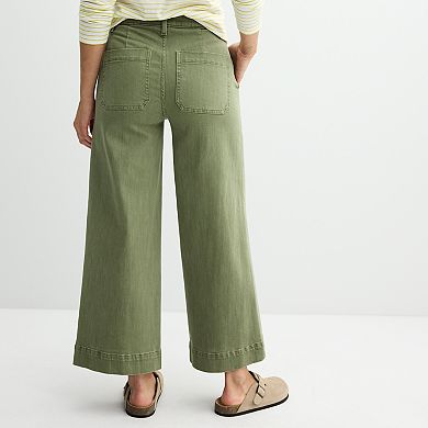Women's Sonoma Goods For Life® Cropped Wide Leg Pants