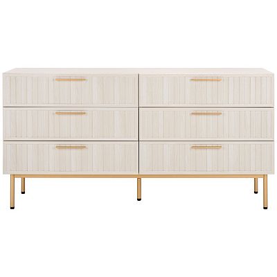 gold sequin new years dress Helio Black Dresser, 6 Drawers, Bedroom Dresser with Drawers main image 0