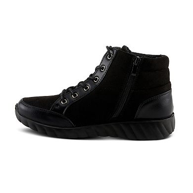 Flexus by Spring Step Sonata Women's Lace-Up Wedge Sneaker Boots