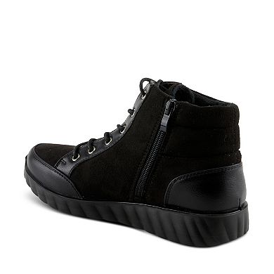 Flexus by Spring Step Sonata Women's Lace-Up Wedge Sneaker Boots