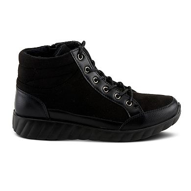 Flexus by Spring Step Sonata Women's Lace-Up Wedge Sneaker Boots