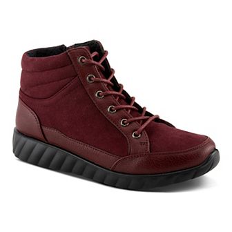 Flexus by Spring Step Sonata Women's Lace-Up Wedge Sneaker Boots