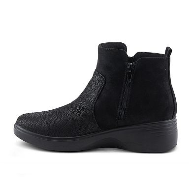 Flexus by Spring Step Yancey Women's Side Zip Wedge Ankle Boots