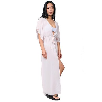 Women's Miken Tie-Front Maxi Kimono