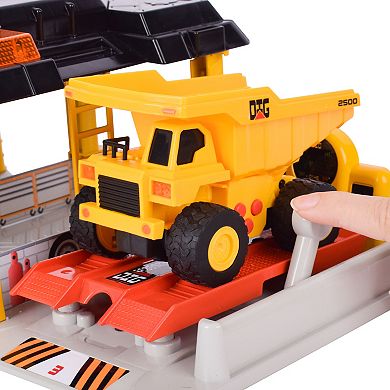 Maxx Action Lights & Sounds 3-pc. Construction Garage & Two Mini Vehicles Playset