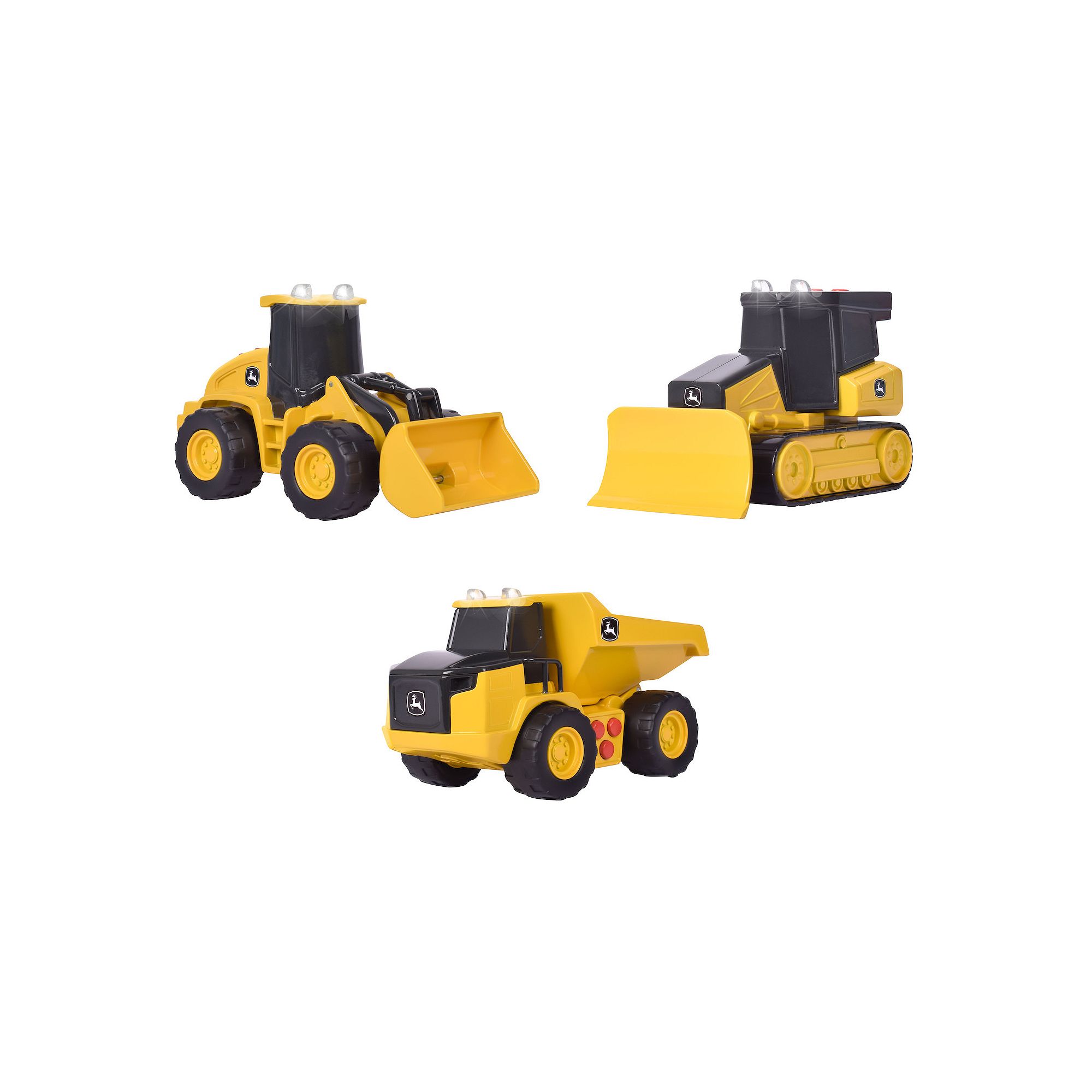 Maxx Action 3-Pack John Deere Mini Construction Vehicle, Multi