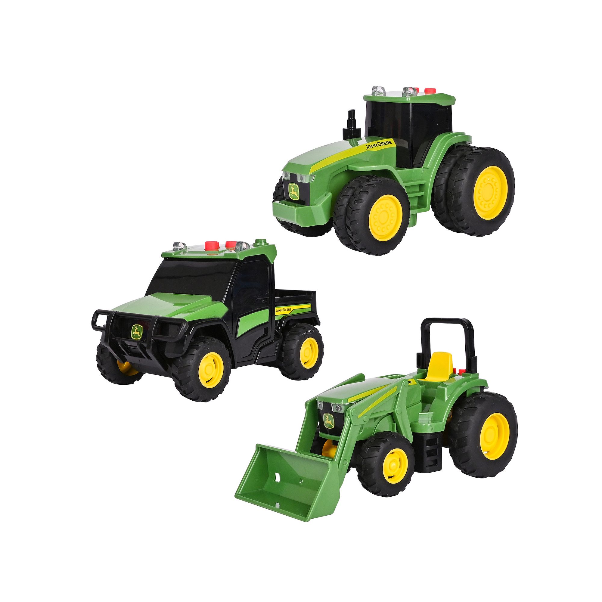 Maxx Action John Deere 3-Pack Mini Vehicles, Multi