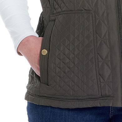 Plus Size Weathercast Multi-Quilted Plush Lined Vest