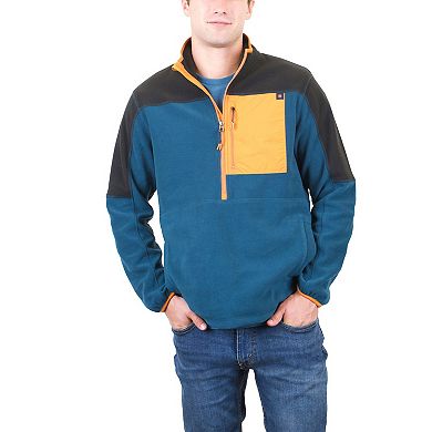 Men's Mountain and Isles 1/2-Zip Colorblock Polar Fleece Sweatshirt