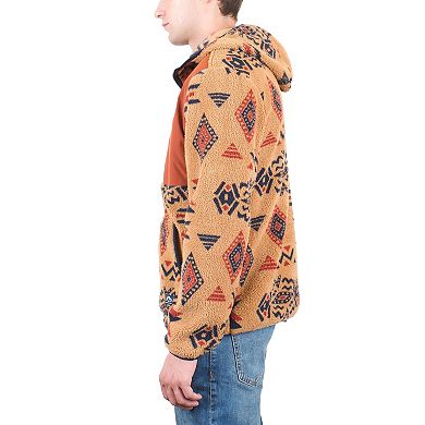 Men's Mountain and Isles 1/2 Zip Heavy Fleece Hooded Jacket