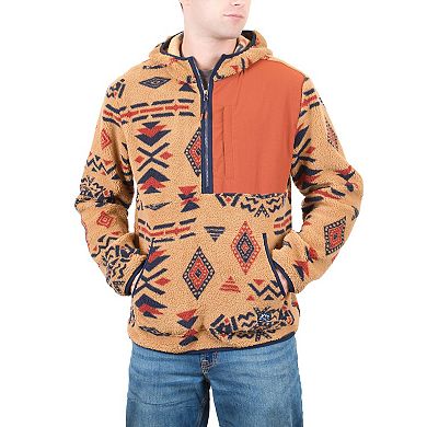Men's Mountain and Isles 1/2 Zip Heavy Fleece Hooded Jacket