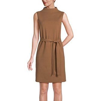 Women's Lands’ End Sleeveless Mock Neck Knit Dress
