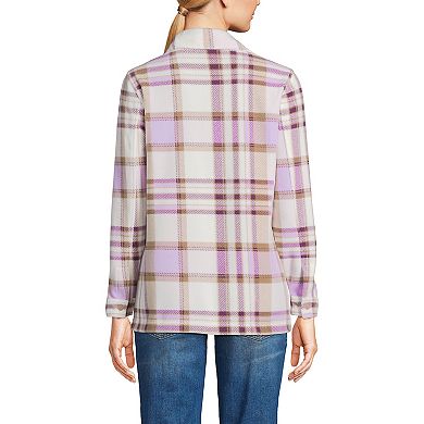 Women's Lands' End Fleece Shacket Top