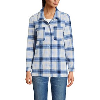 Women's Lands' End Fleece Shacket Top