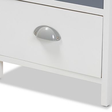 Baxton Studio Calandra 4-Drawer Storage Unit
