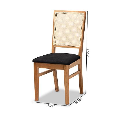 Baxton Studio Idris Dining Chair 2-piece Set