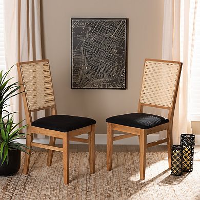 Baxton Studio Idris Dining Chair 2-piece Set
