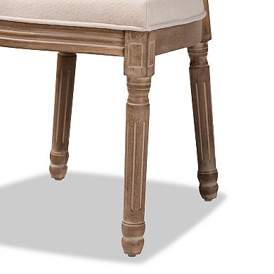 Baxton Studio Louis Rattan Dining Chair 2-piece Set