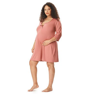 Maternity Motherhood® Henley Chemise Sleep Dress