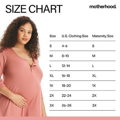 Maternity Motherhood® Henley Chemise Sleep Dress