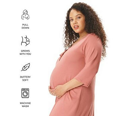 Maternity Motherhood® Henley Chemise Sleep Dress