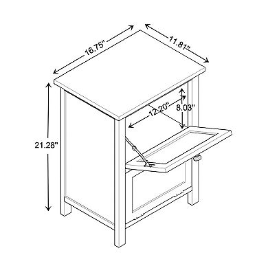 Baxton Studio Sariah End Table